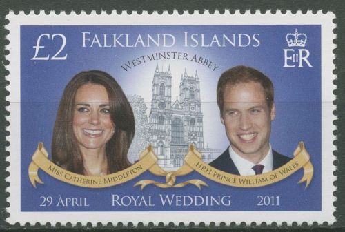 Falkland 2011 Hochzeit Prinz William und Catherine Middleton 1142 postfrisch