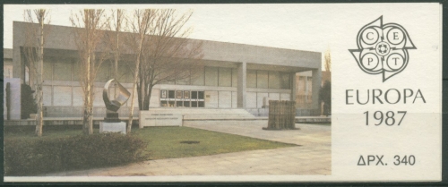 Griechenland 1987 Europa CEPT Moderne Architektur MH 6 postfrisch (C30872)