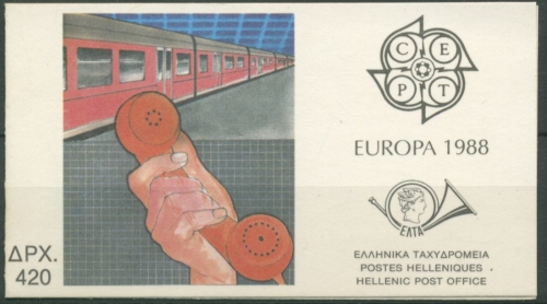 Griechenland 1988 Europa CEPT Kommunikation, Transport MH 8 postfrisch (C30873)
