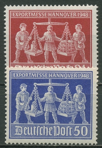 Alliierte Besetzung 1948 Exportmesse Hannover 969/70 postfrisch