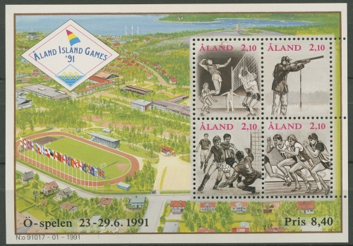 Aland 1991 Sportspiele Block 1 postfrisch (C17457)