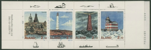 Aland 1992 Leuchttürme Markenheftchen MH 1 postfrisch (C17471)