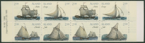 Aland 1995 Segelboote Markenheftchen MH 3 postfrisch (C17473)