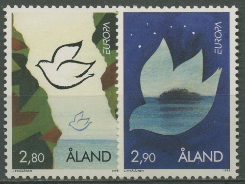 Aland 1995 EUROPA CEPT: Frieden und Freiheit 100/01 postfrisch