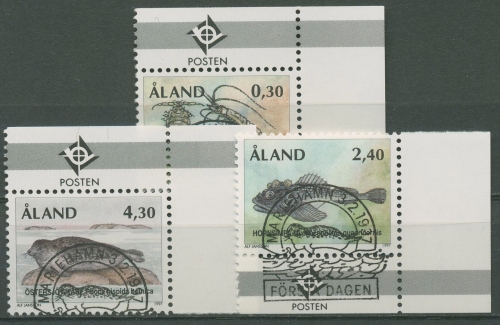 Aland 1997 Fauna: Reliktformen der Eiszeit 124/26 gestempelt