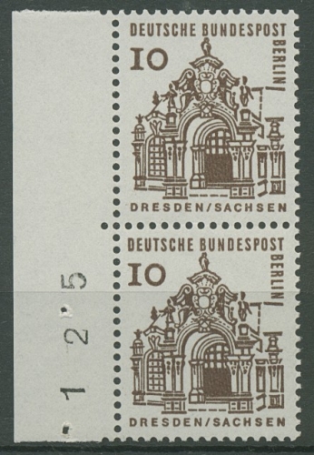 Berlin 1964/65 kleine Bauwerke mit Bogenzählnummer 242 BZN postfrisch