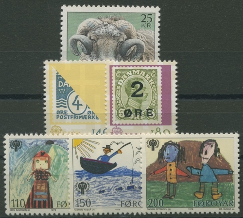 Färöer 1979 kompletter Jahrgang postfrisch (R17578)