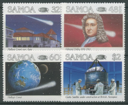 Samoa 1986 Halleyscher Komet 586/89 postfrisch