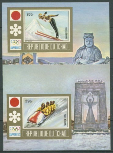 Tschad 1972 Olympische Winterspiele Sapporo Block 36/37 B postfrisch (C28057)