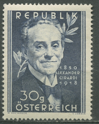Österreich 1950 100. Geburtstag von Alexander Girardi 958 postfrisch