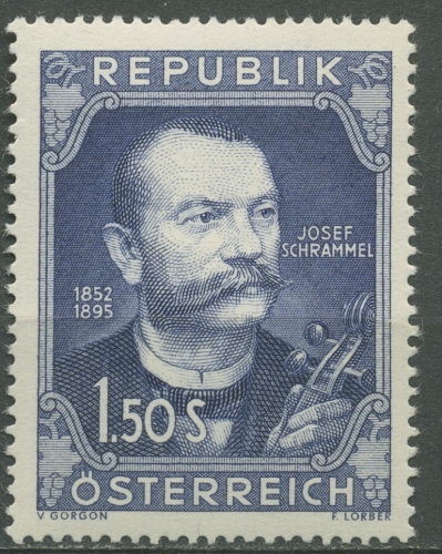 Österreich 1952 100. Geburtstag von Josef Schrammel 970 postfrisch