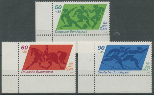Bund 1980 Sporthilfe 1046/48 Ecke 3 unten links postfrisch (E30)