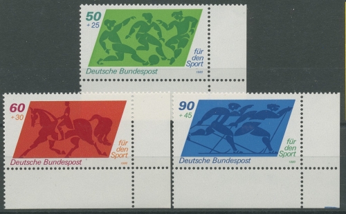 Bund 1980 Sporthilfe 1046/48 Ecke 4 unten rechts postfrisch (E31)