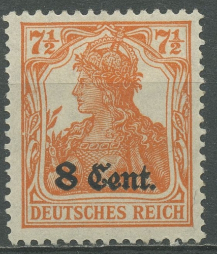 Etappengebiet West 1916 Germania mit Aufdruck 3 b mit Falz