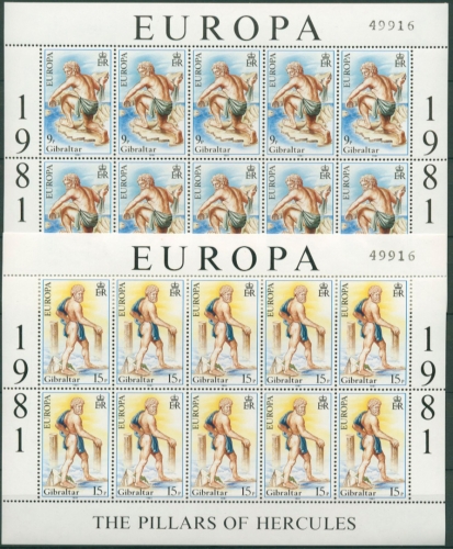 Gibraltar 1981 Europa: Folklore 416/17 K postfrisch (C30944)