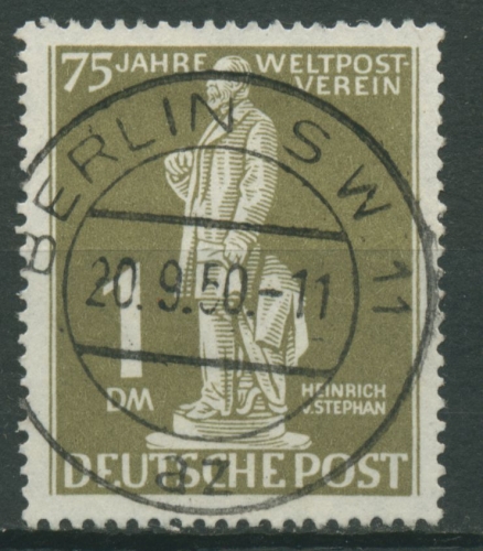 Berlin 1949 75 Jahre Weltpostverein UPU, Heinrich von Stephan 40 TOP-Stempel