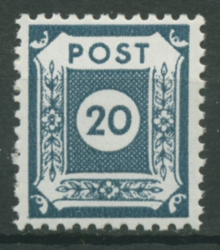 SBZ Ost-Sachsen 1945 Postmeistertrennung Coswig 48 D II a postfrisch geprüft