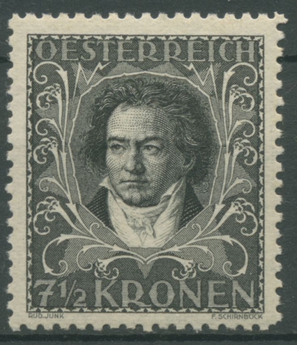 Österreich 1922 Wohlfahrt Komponisten und Musiker 420 B postfrisch