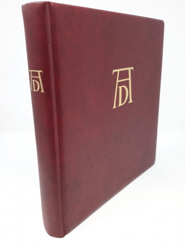 LINDNER Ringbinder (Albrecht Dürer) rot gebraucht neuwertig (Z1677)
