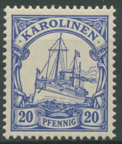Karolinen 1900/10 Kaiseryacht Hohenzollern 10 mit Falz