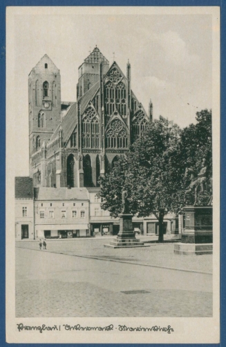 Prenzlau Denkmäler und St. Marienkirche, gelaufen 1940 (AK1792)