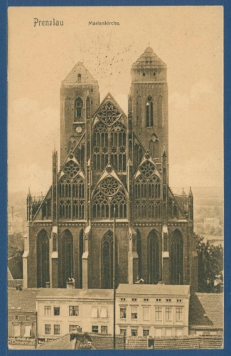 Prenzlau Marienkirche Ostgiebel, ungebraucht (AK1789)