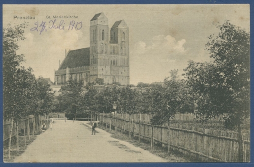 Prenzlau Blick auf die St. Marienkirche, ungebraucht (AK1783)
