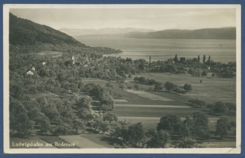 Ludwigshafen am Bodensee Gesamtansicht Foto, gelaufen 1929 (AK1910)