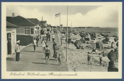 Ostseebad Kellenhusen Strandpromenade, gelaufen 1952 (AK1899)