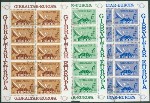 Gibraltar 1979 Europa CEPT Post- und Fernmeldewesen 392/94 K gestempelt (C30939)