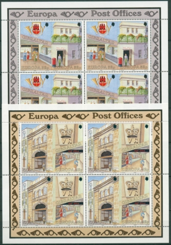 Gibraltar 1990 Europa: Postalische Einrichtungen 590/93 K postfrisch (C30952)