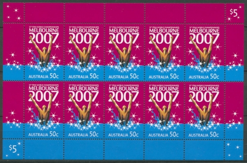 Australien 2007 Schwimm-Weltmeisterschaften Melbourne 2781 K postfrisch (C28217)