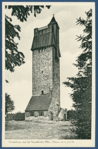 Kaiserturm auf der Neunkircher Höhe Odenwald, ungebraucht (AK1931)
