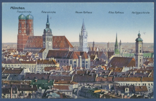 München Altstadt Frauenkirche Peterskirche, ungebraucht (AK2016)