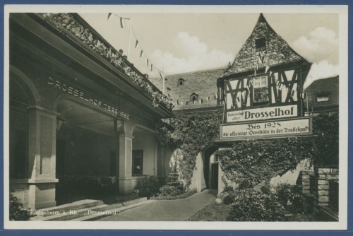 Rüdesheim Gaststätte Drosselhof, ungebraucht (AK2012)