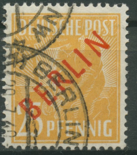 Berlin 1949 Rotaufdruck 27 gestempelt