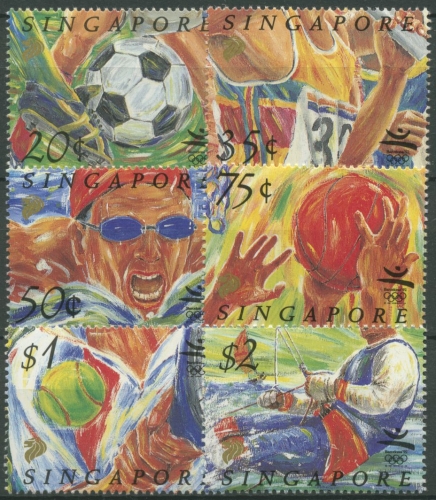 Singapur 1992 Olympische Sommerspiele Barcelona 652/57 postfrisch