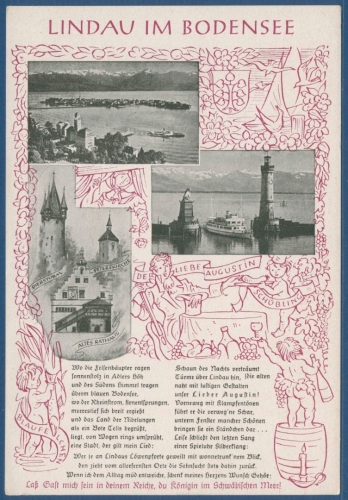 Lindau am Bodensee Hafen Diebsturm Rathaus, ungebraucht (AK2197)