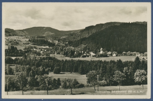 Hinterzarten Schwarzwald, gelaufen 1937 (AK2250)