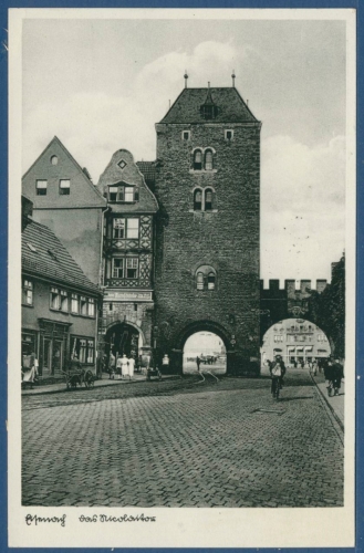 Eisenach Das Nikolaitor Turmschänke, gelaufen 1939 (AK2245)