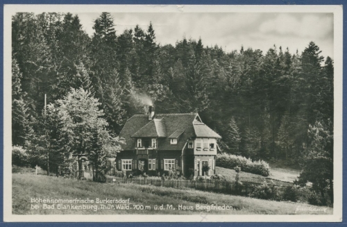 Sommerfrische Burkersdorf Haus Bergfrieden, gelaufen 1941 als Feldpost (AK2208)