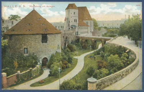 Halle a. S. Moritzburg mit Anlagen, ungebraucht (AK2295)