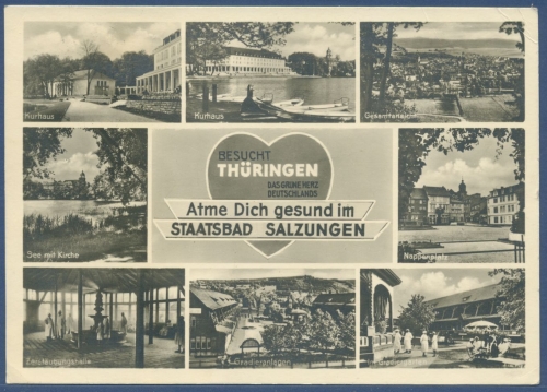 Bad Salzungen Kurhaus Nappenplatz Gradieranlagen, gelaufen 1941 (AK2277)