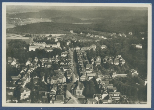 Arolsen Gesamtansicht Fliegeraufnahme, gelaufen 1931 (AK2270)