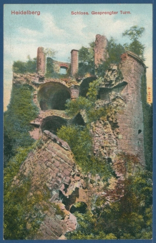 Heidelberg Schloß Gesprengter Turm, ungebraucht (AK2378)