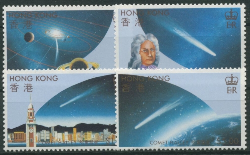 Hongkong 1986 Halleyscher Komet 478/81 postfrisch
