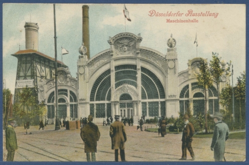 Düsseldorfer Ausstellung Maschinenhalle Kaminkühler, ungebracht (AK2362)