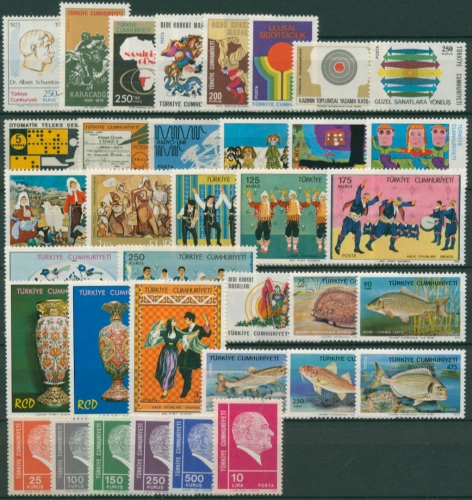 Türkei 1975 kompletter Jahrgang postfrisch (SG30991)