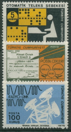 Türkei 1975 Post- und Fernmeldewesen 2348/50 postfrisch