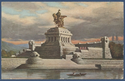 Koblenz Kaiser-Wilhelm-Denkmal am Deutschen Eck, ungebraucht (AK2407)